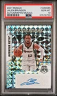 2021-22 Panini Mosaic PSA 10 Jalen Brunson Silver Mosaic Prizm Auto #AM-ABS