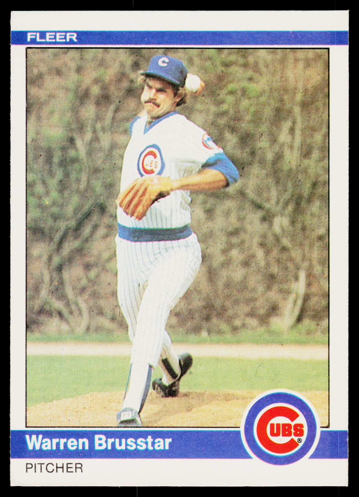1984 Fleer #487 Warren Brusstar - VG