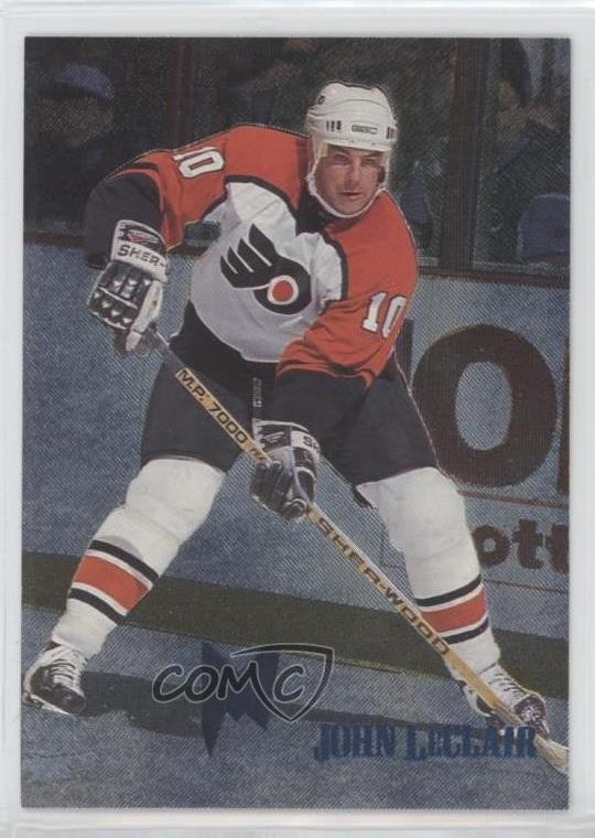 1995-96 Fleer Metal Iron Warriors John LeClair #5 0m8e