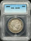 1899 Barber Half Dollar ICG AU-50
