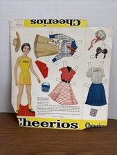 1958 Vintage Cheerio Box "ANNETTE" MICKEY MOUSE CLUB Paper Doll Sheet, UNCUT 