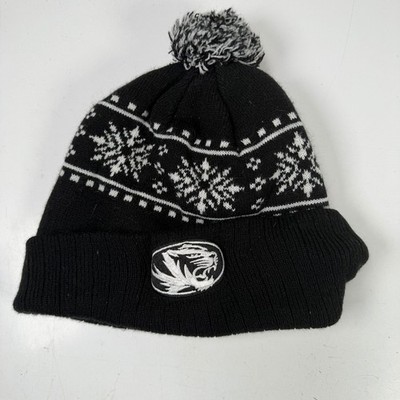 Missouri Tiger Captivating Headwear Pom Beanie Strick Hut One Größe Schwarz Weiß