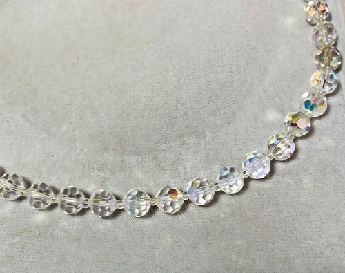 Vintage Single Strand Aurora Borealis Necklace - Picture 8 of 16