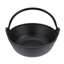 7.48 Inch Cast Iron Cauldron Pot with Handle Nonstick Outdoor