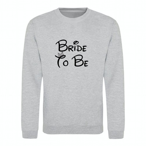 Sweatshirt Bride to Be Hen Do Marriage Wedding Gift Print Unisex Sweater Jumper - Picture 17 of 25