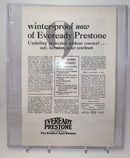 Vintage Original 1928 Everyday Prestone Anti Freeze Print Ad