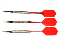 Soft Tip Darts, Used, 12 Gram Plated with New Aluminum Shafts Flights 3124