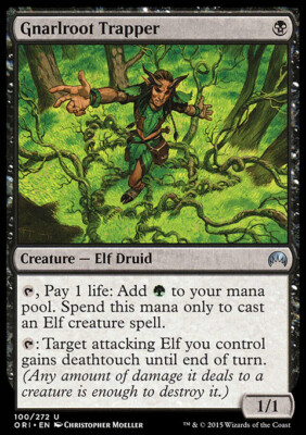 MTG Magic the Gathering Gnarlroot Trapper (100/308) Magic Origins LP