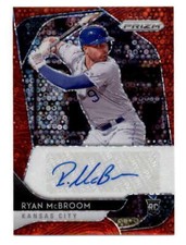 RYAN MCBROOM 2020 PANINI PRIZM ROOKIE RED DONUT CIRCLE PRIZMS AUTO #10/35 BF1352