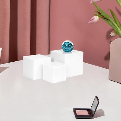 3 Stück Acryl Würfel für Display Lebensmittel Setzstufen für Buffet Tisch Schmuck Display