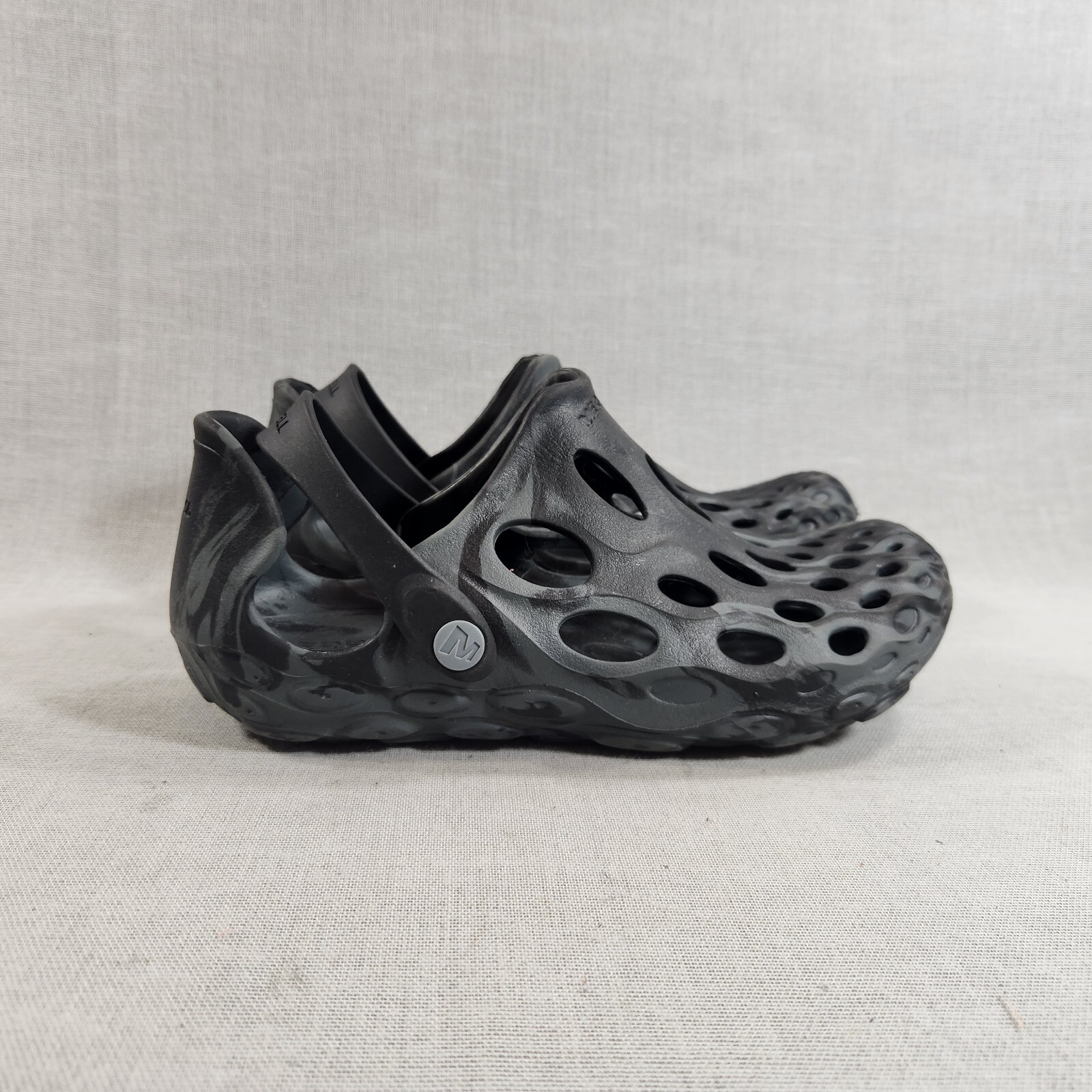 Merrell Donna Hydro Moc Sandali Acqua Scarpe Marmorizzate Performance Tg 6 Nero Grigio