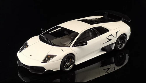 AUTOart 1/43 Lamborghini Murcielago LP670-4 SV diecast car model White - Picture 6 of 9