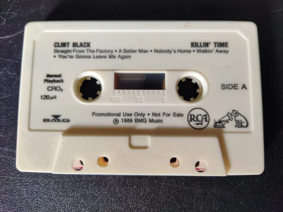 Clint Black - Killin' Time (1989) Advance Cassette [Yellow Press Kit] Ultra Rare - Image 4 of 4