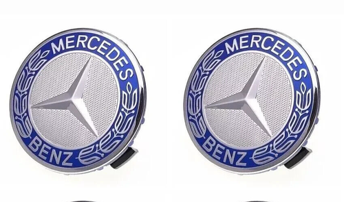 4x Mercedes Alufelgenmitte Nabenkappen 75mm A B C E S M Klasse ML CLA - Bild 9 von 9