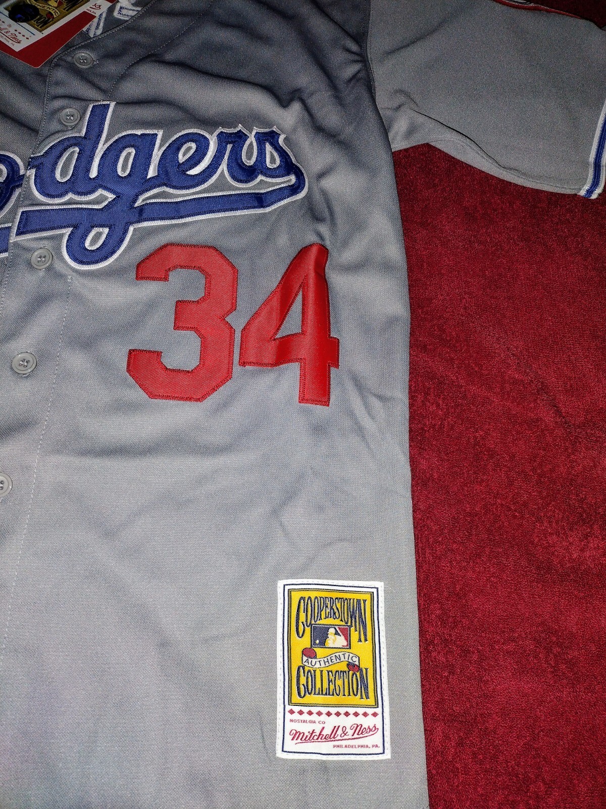 LOS ANGELES DODGERS  FERNANDO VALENZUELA 1981 World Series Baseball Jersey