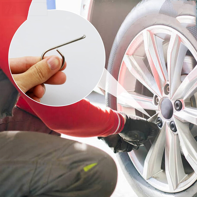 6 PCS Wheel Bolt Cap Cover Remover Tool Set Car Tyre Nut Centre Cover