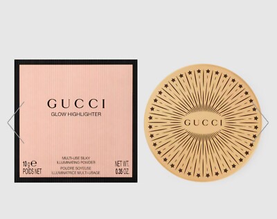 GUCCI GLOW HIGHLIGHTER MULTI-USE SILKY ILLUMINATING POWDER .35 OZ WARM GOLD 3