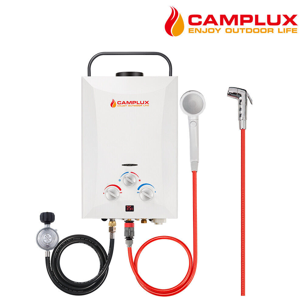 CAMPLUX BV158 8L Portable Gas Hot Water System - White for sale online |  eBay