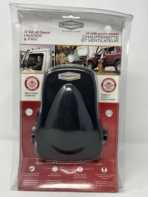 Roadpro RPSL-581 Auxiliary Heater Fan All Season, 12 V, With Swiverl Base NIB