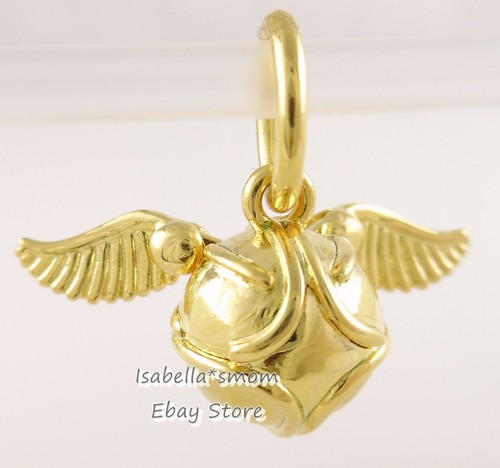 Harry Potter Snitch Dorada Alas Auténtico PANDORA Colgante Dije 368618C00 W  Caja | eBay