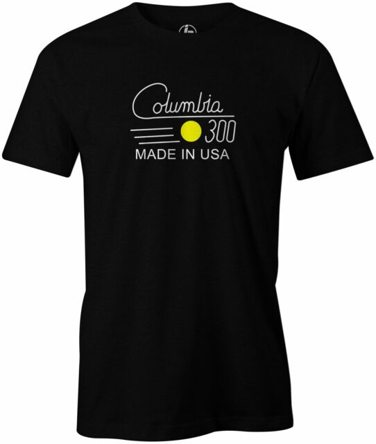 Columbia 300 Yellow Dot Retro Bowling T-shirt