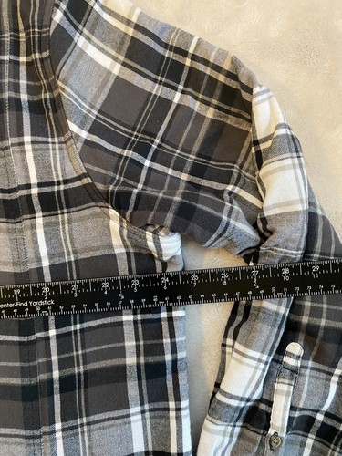 Cabela's Flannel Plaid Button Down Warm Lined Ranch 2XL Fits Like XL Long Sleeve - Picture 7 of 10