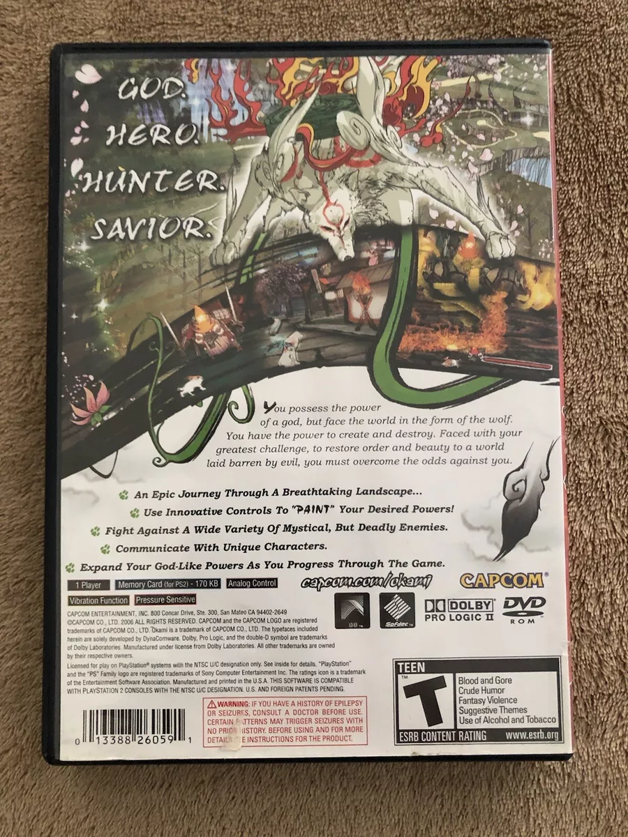 Okami - Sony PlayStation 2 (2006) (SLUS-21115) for sale online