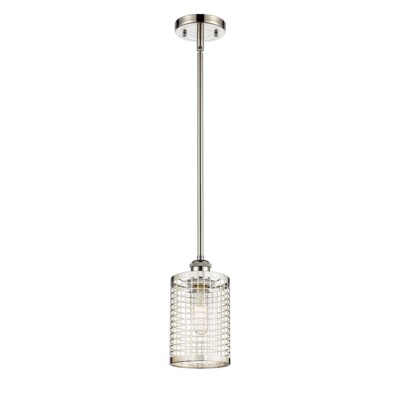 Innovations Nestbrook 1Lt 5'' Stem Pendant, PN/PN - 516-1S-PN-M18-PN