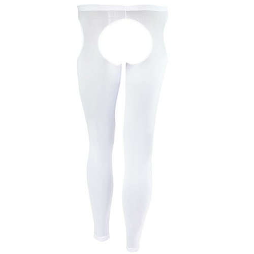 Sexy Men Crotchless Long Johns Underwear Sheer Mesh Tight Pant Club Nightwear - Picture 5 of 10