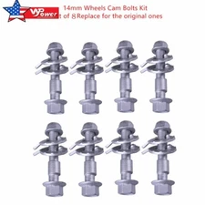 FRONT LEFT & RIGHT CAMBER ALIGNMENT 14MM ADJUSTABLE CAM BOLTS KIT (8 Bolts)