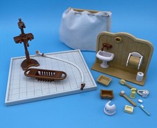 Calico Critters Country Bathroom Replacement Furniture Shower Sink Toiletries
