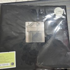 K  COMPANY Scrapbook Album 12x12 Black fabric window NEW