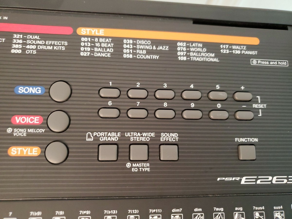 Yamaha PSR-E263 61-Key Portable Digital Keyboard Black Yamaha PSR-E263 61-Key Portable Digital Keyboard Black