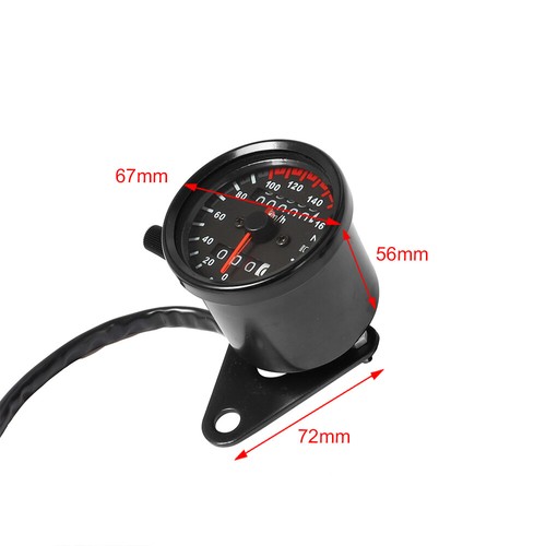 LED Backlight Signal Motorcycle Odometer Speedometer Gauge For CG125 Cafe Racer - Picture 3 of 12