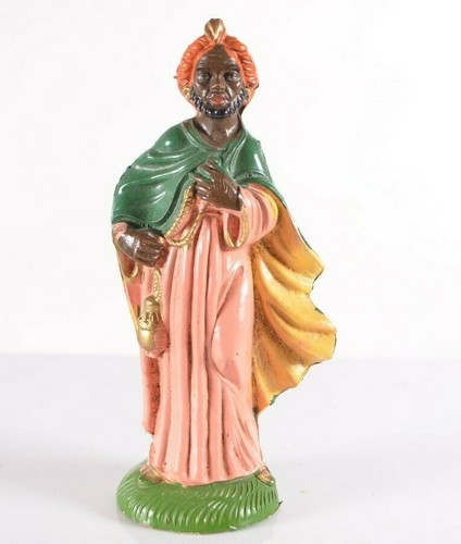 Figura Belén Italiano Vintage de un Rey con Repuesto de Incienso Italia Nº 243 5" - Imagen 1 de 6