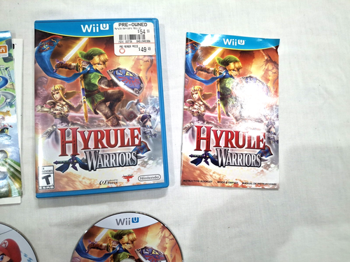 Nintendo Wii U Game Lot - Mario Kart 8 & Zelda Hyrule Warrior CIB - Picture 3 of 4