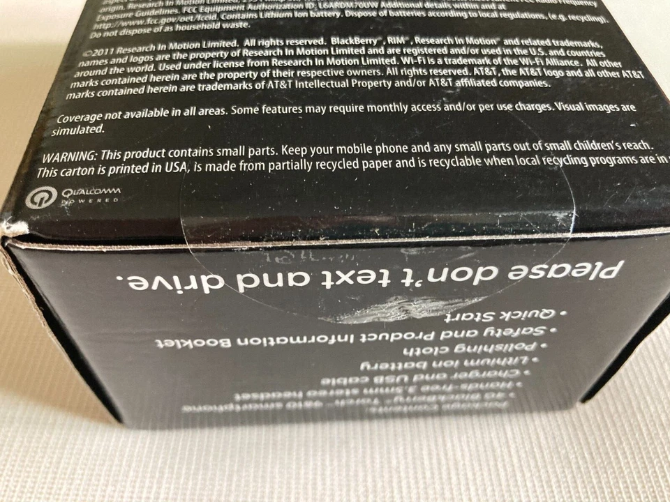 BlackBerry Torch 9810 AT&T GSM 4G Qwerty Slider Touch Smartphone Brand NEW - Image 4 of 4