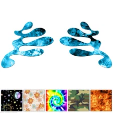 Paint Splatter Pair - Decal Sticker - Multiple Patterns & Sizes - ebn7372