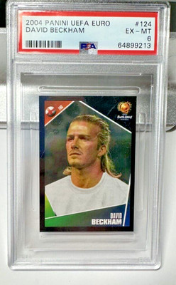 2004 PANINI UEFA Euro David Beckham PSA 6 EX MT #124