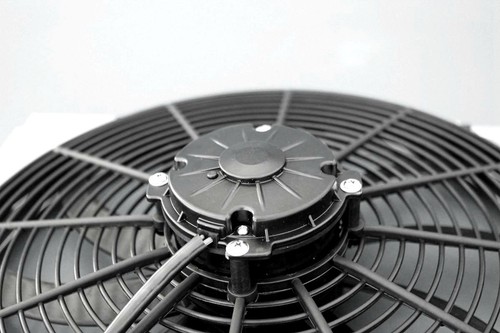 KKS RADIATOR FAN SHROUD & 16" FAN FOR 1955 1956 1957 CHEVY BEL AIR V8 POSITION - Picture 2 of 6