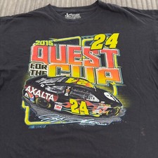 NASCAR Jeff Gordon Chase For The Cup T-Shirt Mens XL Black 2015 Racing Motors