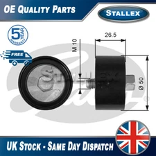 Fits Kia Picanto Hyundai i10 1.0 Deflection Guide Pulley Stallex 2528604050