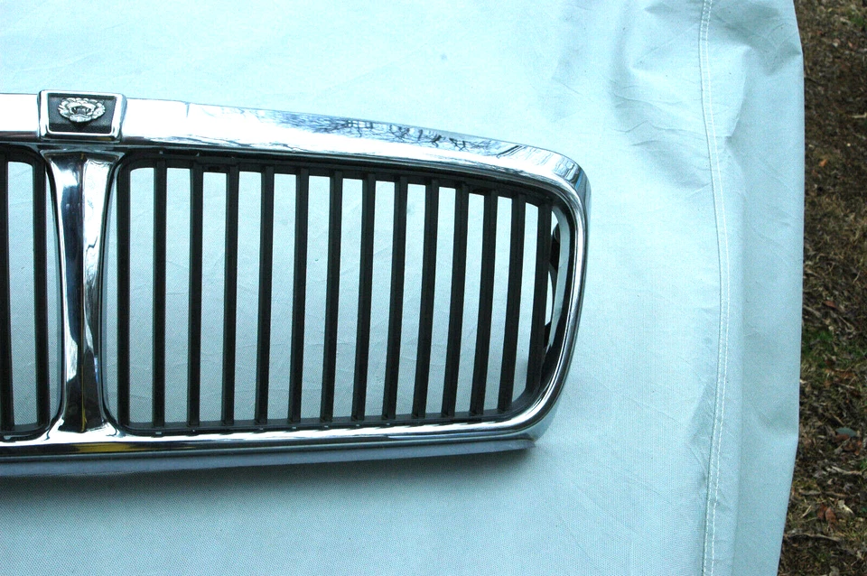 Parrilla delantera Jaguar XJ12/XJ6 1994-1995 con soportes.  (Venas negras raras) OEM Foto 4 de 4