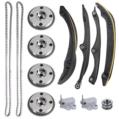 HL3Z6268A Phasers Timing Chains Guides Tensioners Kit For Ford F150 3.5L 17-23
