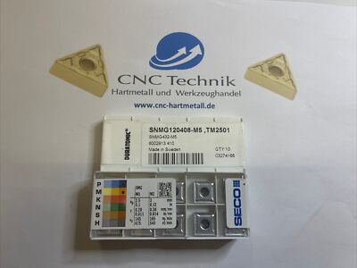 10 Stück Seco SNMG 120408-M5 , TM2501 Wendeschneidplatten,Wendeplatten