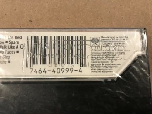 Bruce Springsteen -Tunnel Of Love- **SEALED** CBS Promotional Cassette Tape 1987 - Picture 3 of 10