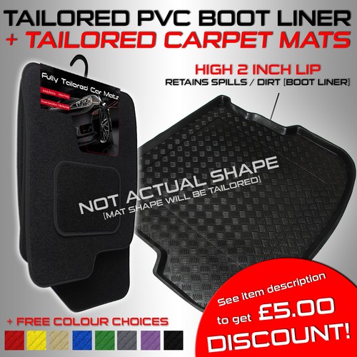 Vauxhall Vectra C Hatchback Carpet Car Mats OEM FIT Boot Liner 2002 to