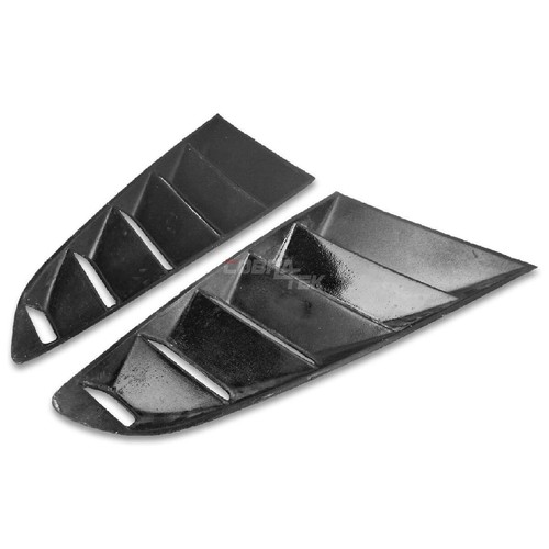 Tail Light Cover For 2015-2017 Ford Mustang Gloss Black Carbon Fiber Lamp Trim - Picture 3 of 4