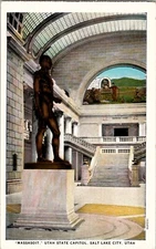 Massasoit Utah State Capitol Salt Lake City Vintage Postcard spc4