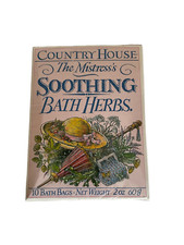 Soothing Bath Herbs  Made In England  NIB  10 Bags  Bathtub